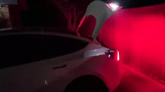 Tesla Model 3 Light Show Demo | Holiday Software Update 2021.44.25.2