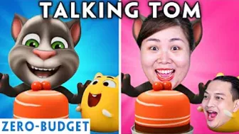 TALKING TOM WITH ZERO BUDGET #2 - Talking Tom Funny Animation PARODY | Talking Tom in Real Life