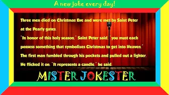 Funny Christmas joke:  Three men were at the Pearly Gates... | Joke of the day ????