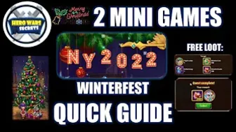 2 Mini Hidden Games for 2100 Free Winterfest Baubles | Hero Wars Secrets