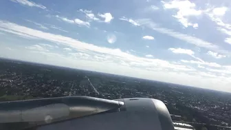 Flying over Miami Beach Florida