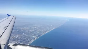 Flying over Miami Beach Florida