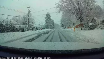 Christmas Day 2021 Qualicum Beach Morning Drive 1:23 Minutes