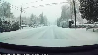 Christmas Day 2021 Qualicum Beach Morning Drive 1:23 Minutes