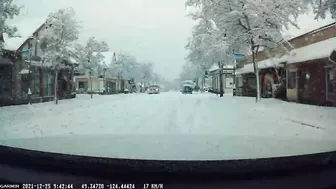 Christmas Day 2021 Qualicum Beach Morning Drive 1:23 Minutes