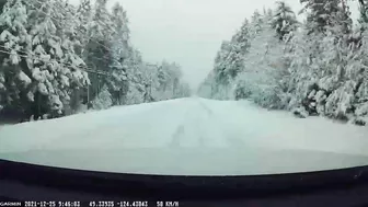 Christmas Day 2021 Qualicum Beach Morning Drive 1:23 Minutes