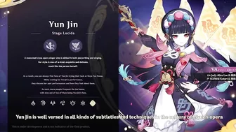 Yun Jin Official Trailer Genshin Impact