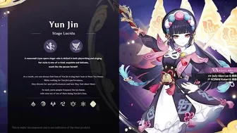 Yun Jin Official Trailer Genshin Impact