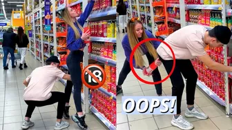 I TOUCHED GIRLS IN A MALL????????best reactions by russian prank boy Qylek #shorts #qylek #tiktok