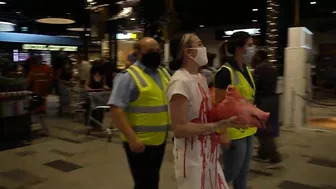 Vegan Carries a Pigs Head in the Supermarket