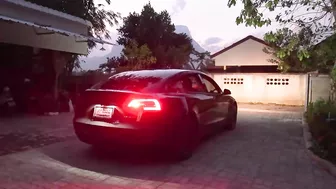 Tesla Model 3 Light Show in Thailand