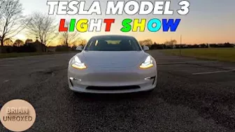 Tesla Model 3 Light Show - Holiday Update! ????????????