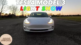 Tesla Model 3 Light Show - Holiday Update! ????????????