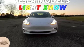 Tesla Model 3 Light Show - Holiday Update! ????????????