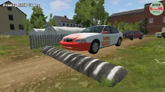 Cars vs Massive Speed Bumps Beamng DIOR Games #73