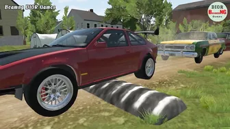 Cars vs Massive Speed Bumps Beamng DIOR Games #73