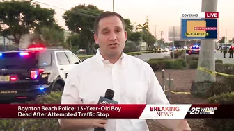 Boynton Beach police: 13 year old boy dead after attempted traffic stop