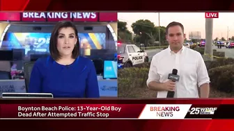 Boynton Beach police: 13 year old boy dead after attempted traffic stop