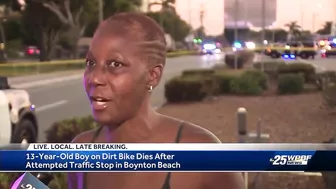 13-year-old boy dead after officer-involved "traffic homicide" in Boynton Beach