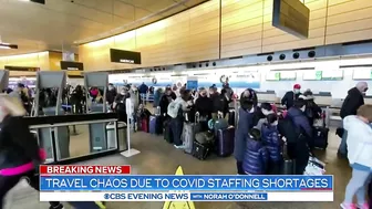 Travel chaos due to COVID staffing shortages