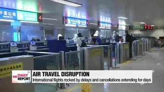 Massive delays, cancellations of international flights, extending days of air travel disruption