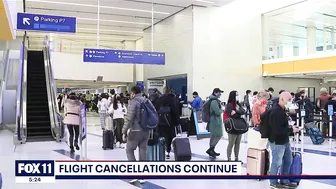 Travel nightmares continue across country