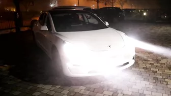 Tesla Model 3 Light Show - Knight Rider (Supercar)