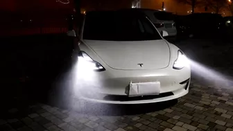 Tesla Model 3 Light Show - Knight Rider (Supercar)