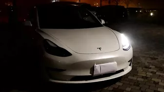 Tesla Model 3 Light Show - Knight Rider (Supercar)