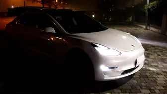 Tesla Model 3 Light Show - Knight Rider (Supercar)