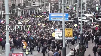 Netherlands: Scuffles erupt at banned Amsterdam demo against COVID restrix, lockdown extension