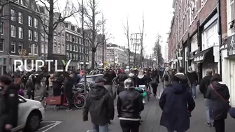 Netherlands: Scuffles erupt at banned Amsterdam demo against COVID restrix, lockdown extension