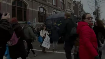 Amsterdam protest against Covid restrictions goes ahead despite ban | AFP