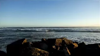 Noosa Main Beach and Bar. Monday morning, January 3, 2022.