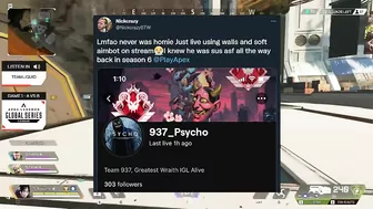 Apex Predator Exposed For HACKING ON STREAM  (Apex Legends)