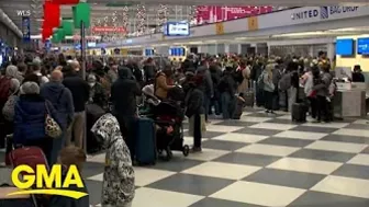 Mass cancellations on the final day of the holiday travel season l GMA