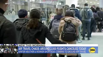 Mass cancellations on the final day of the holiday travel season l GMA