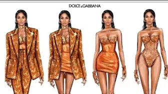 Ciara models her custom Dolce & Gabbana New Year outfit