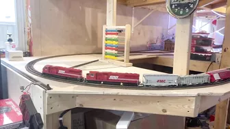 New wood makes a big difference on the model train layout