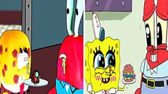 Spongebob Anime vs Among Us Animation