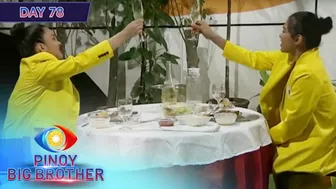 Day 78: Big Brother, naghanda ng special dinner para sa Kanyang Celebrity Top 2 | PBB Kumunity