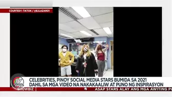 Celebrities, pinoy social media stars bumida sa 2021 dahil sa mga videos na nakakaaliw | TV Patrol