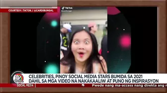 Celebrities, pinoy social media stars bumida sa 2021 dahil sa mga videos na nakakaaliw | TV Patrol