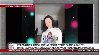 Celebrities, pinoy social media stars bumida sa 2021 dahil sa mga videos na nakakaaliw | TV Patrol