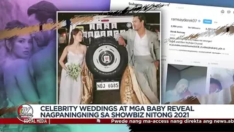 BALIKAN: Celebrity weddings, mga baby reveal noong 2021 | TV Patrol