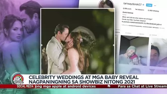 BALIKAN: Celebrity weddings, mga baby reveal noong 2021 | TV Patrol