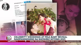 BALIKAN: Celebrity weddings, mga baby reveal noong 2021 | TV Patrol