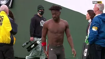 Antonio Brown Leaves Game vs. Jets (Full Broadcast Sequence)