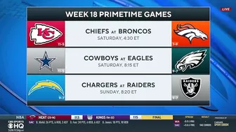 NFL Week 18 Schedule: These PRIMETIME games will decide FINAL playoff spots | CBS Sports HQ