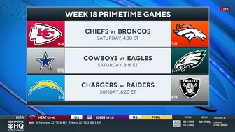 NFL Week 18 Schedule: These PRIMETIME games will decide FINAL playoff spots | CBS Sports HQ